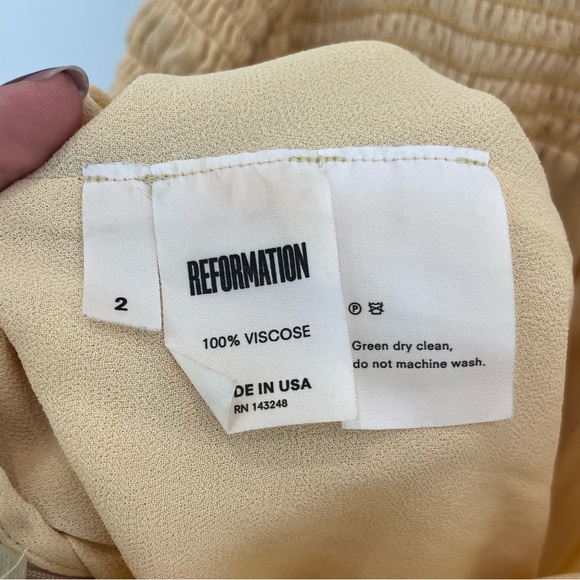 Reformation yellow mini dress, 2 - Picture 10 of 10